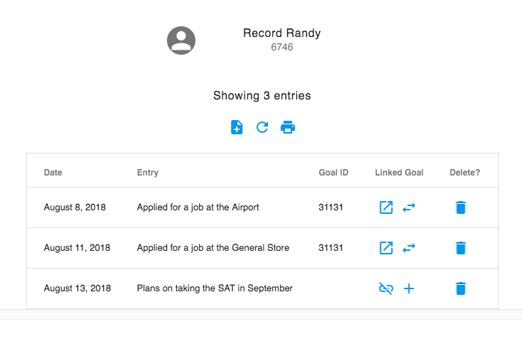 Find the record you would like to link