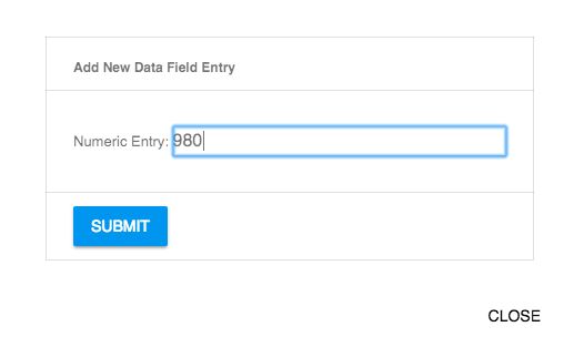 Add New Data Field Entry Form
