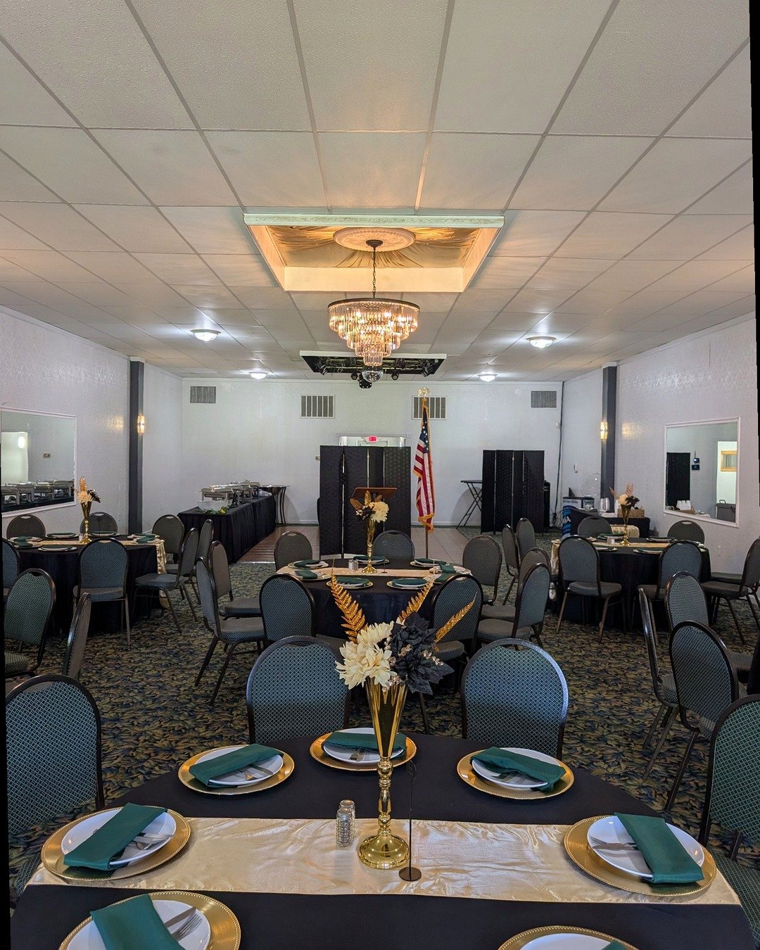 The Ballroom is dressed and ready for tonight's MHS Class of 1976 50th reunion.