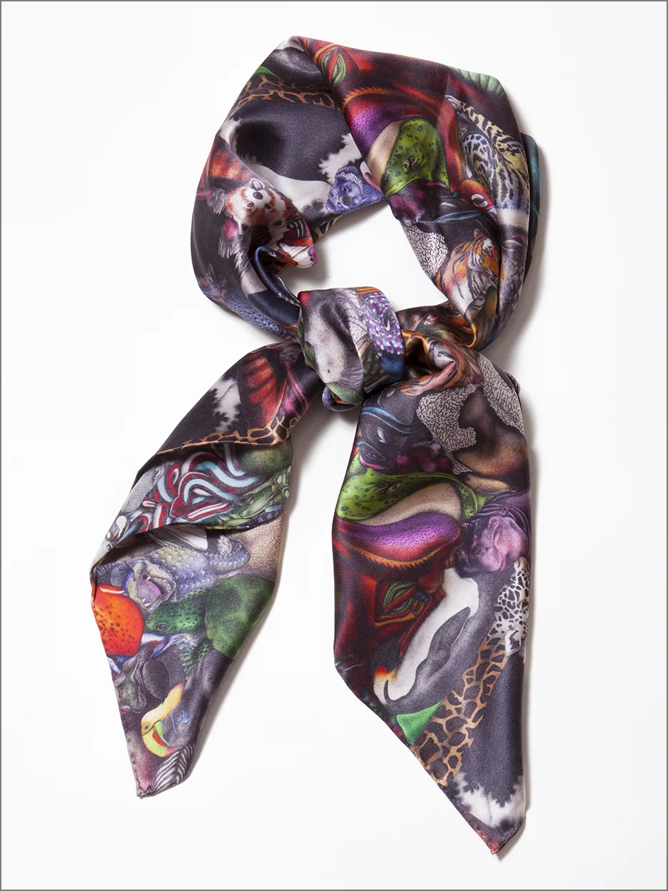 Animalia Silk Scarf