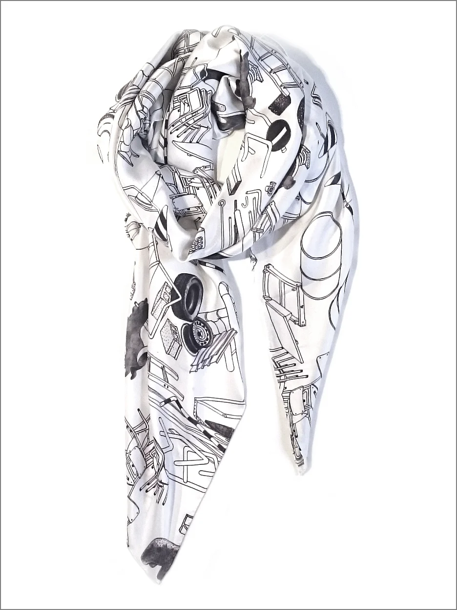 Junkyard Silk Scarf
