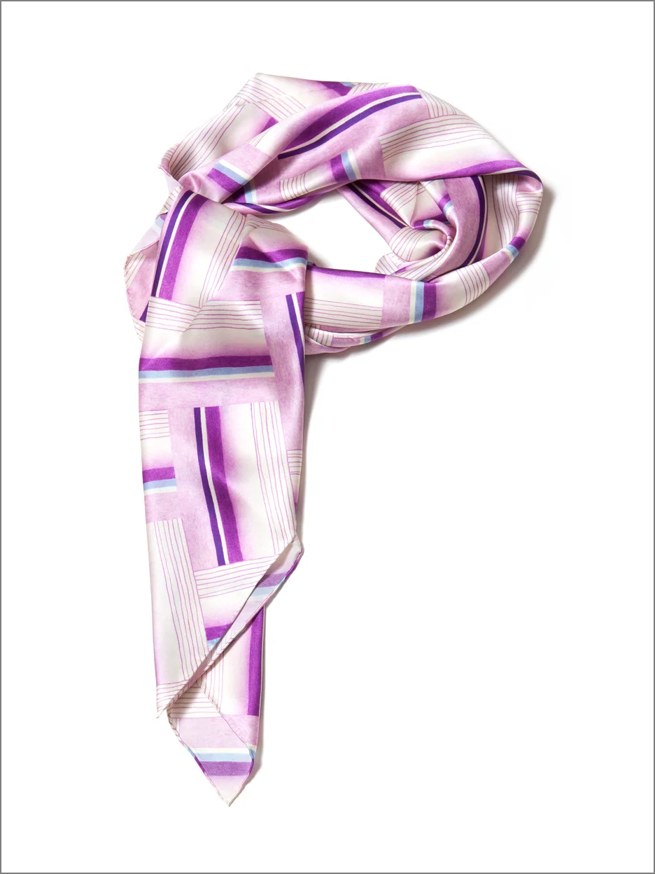 D.S. Magenta Silk Scarf