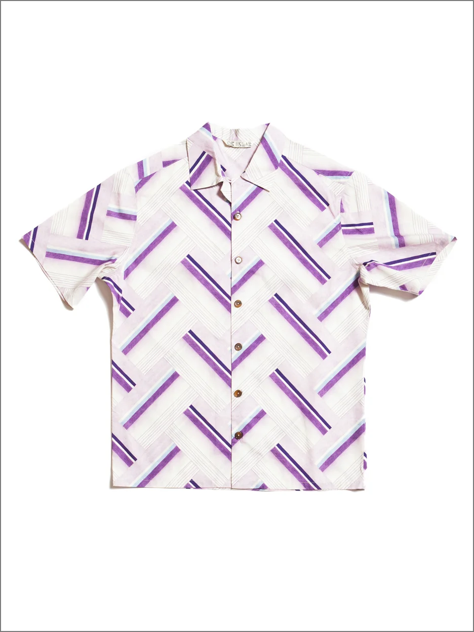 D.S. Magenta Aloha Shirt