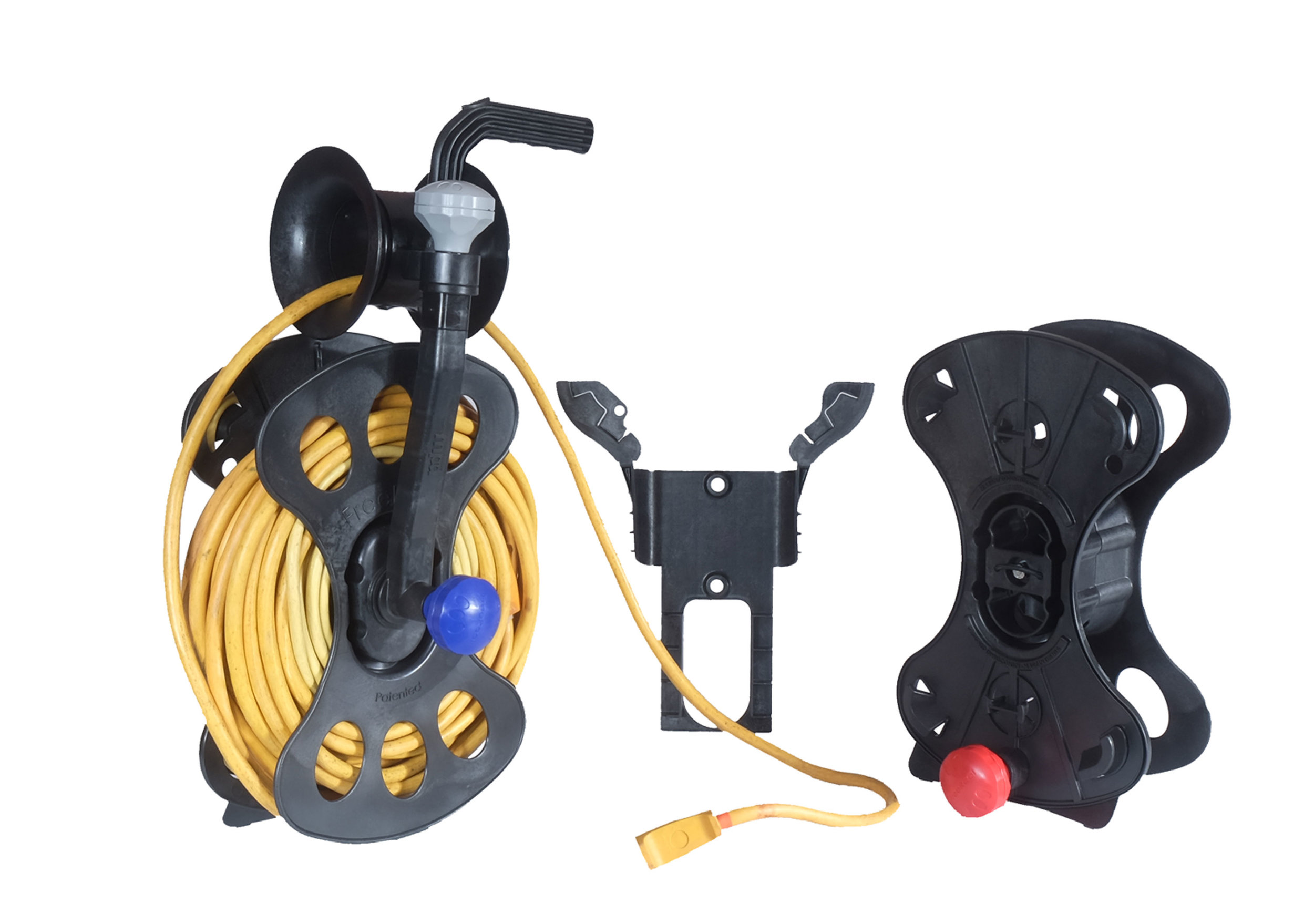 The FreeReel with a heavy gauge power cord