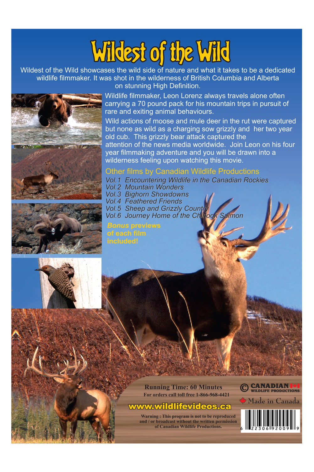Wildest Of The Wild - Stream + Download Volume 7 — Canadian Wildlife  Productions