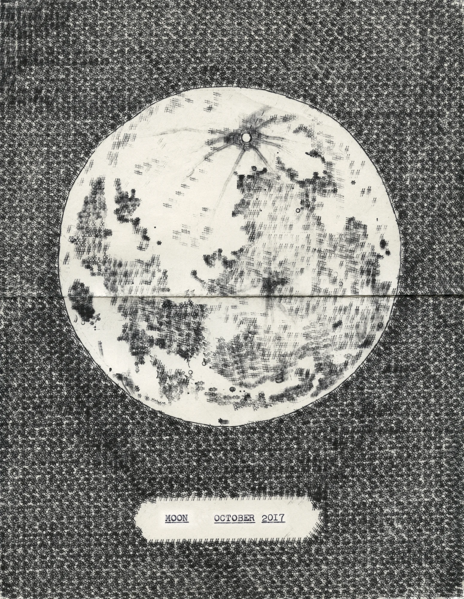 Moon, October 2017 by Lenka Clayton