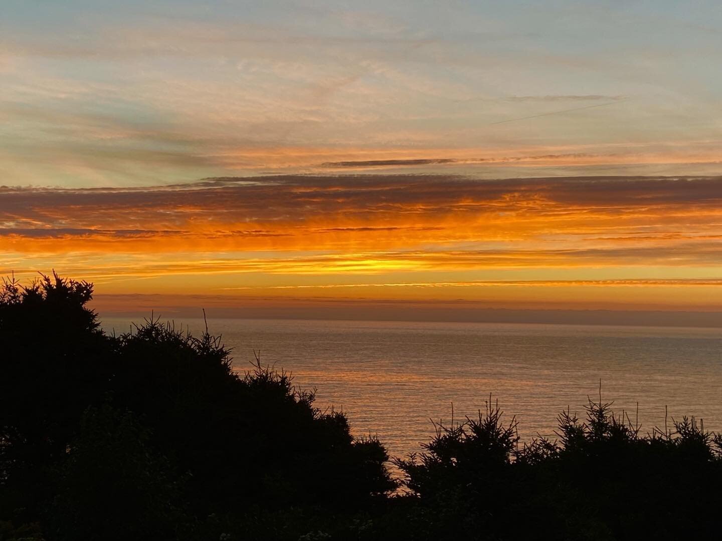 Sunset over the Atlantic from a hillside perch in Cape Breton. #CapeBreton #Inverness #NovaScotia #LabourDayWeekend #SummerIsn&rsquo;tGoneYet #ocean #nature #LifeIsGood