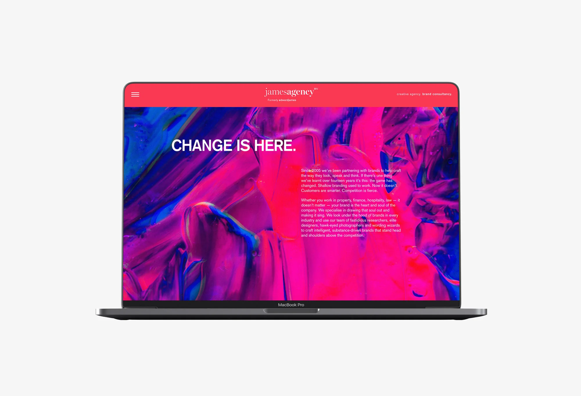 James Agency full website copywriting by JMP Designs