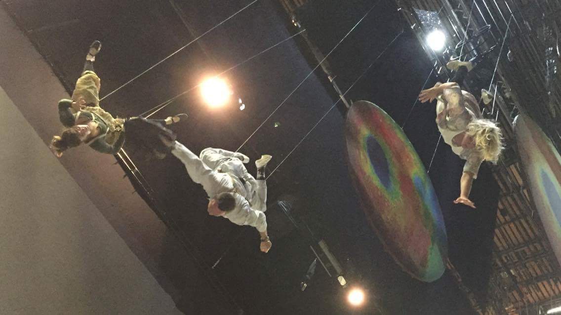 Flying.  Again.  Upside down.  