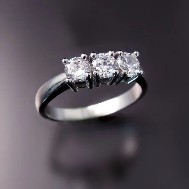 Three Stone Engagement Ring