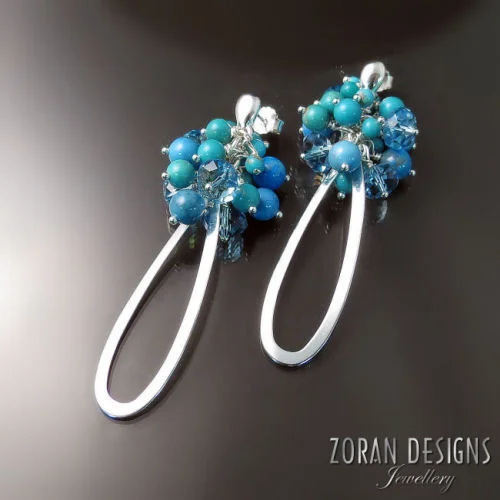 Turquoise Statement Earrings