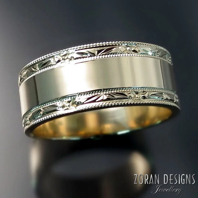 Hand Engraved Wedding Bands