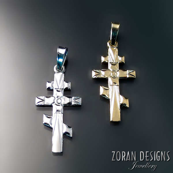Three Bar Orthodox Cross