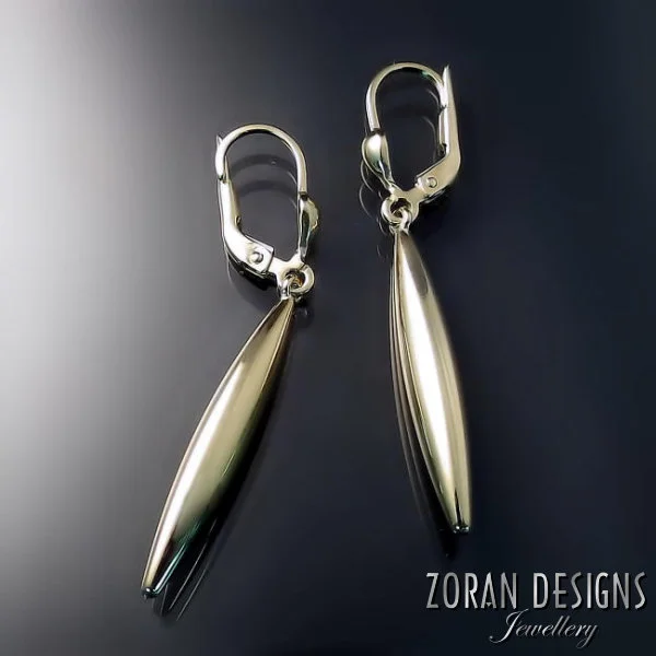 Gold Spear Earrings