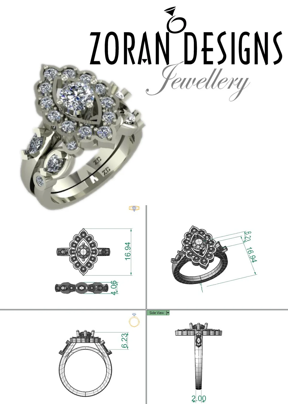 custom wedding rings set designed for repurposed diamonds.jpg
