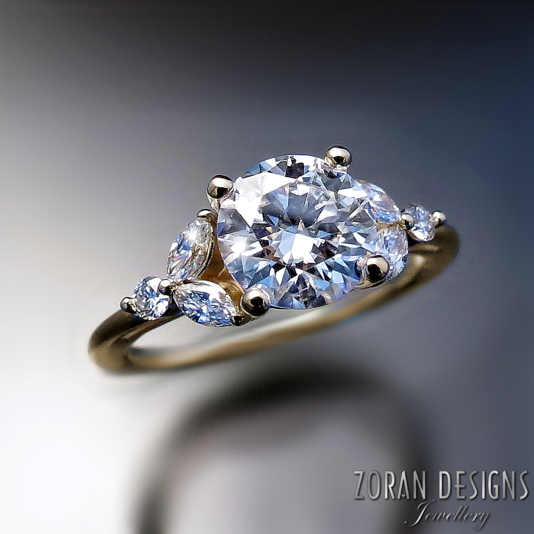Elegant floral diamond ring - Sparkle Jewels