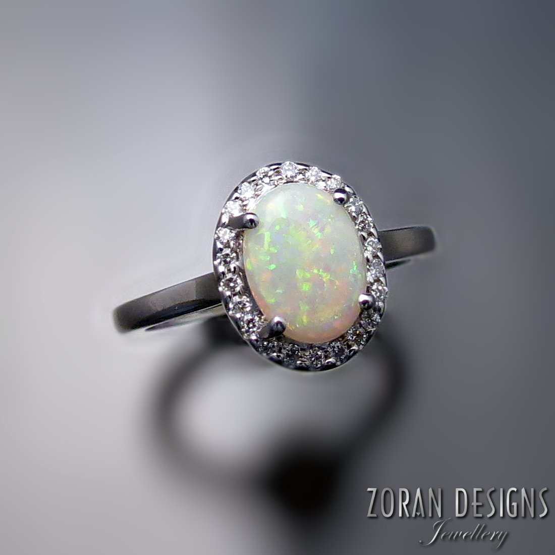 Custom Made Opal Ring — Zoran Designs Jewellery | Hamilton Ontario 