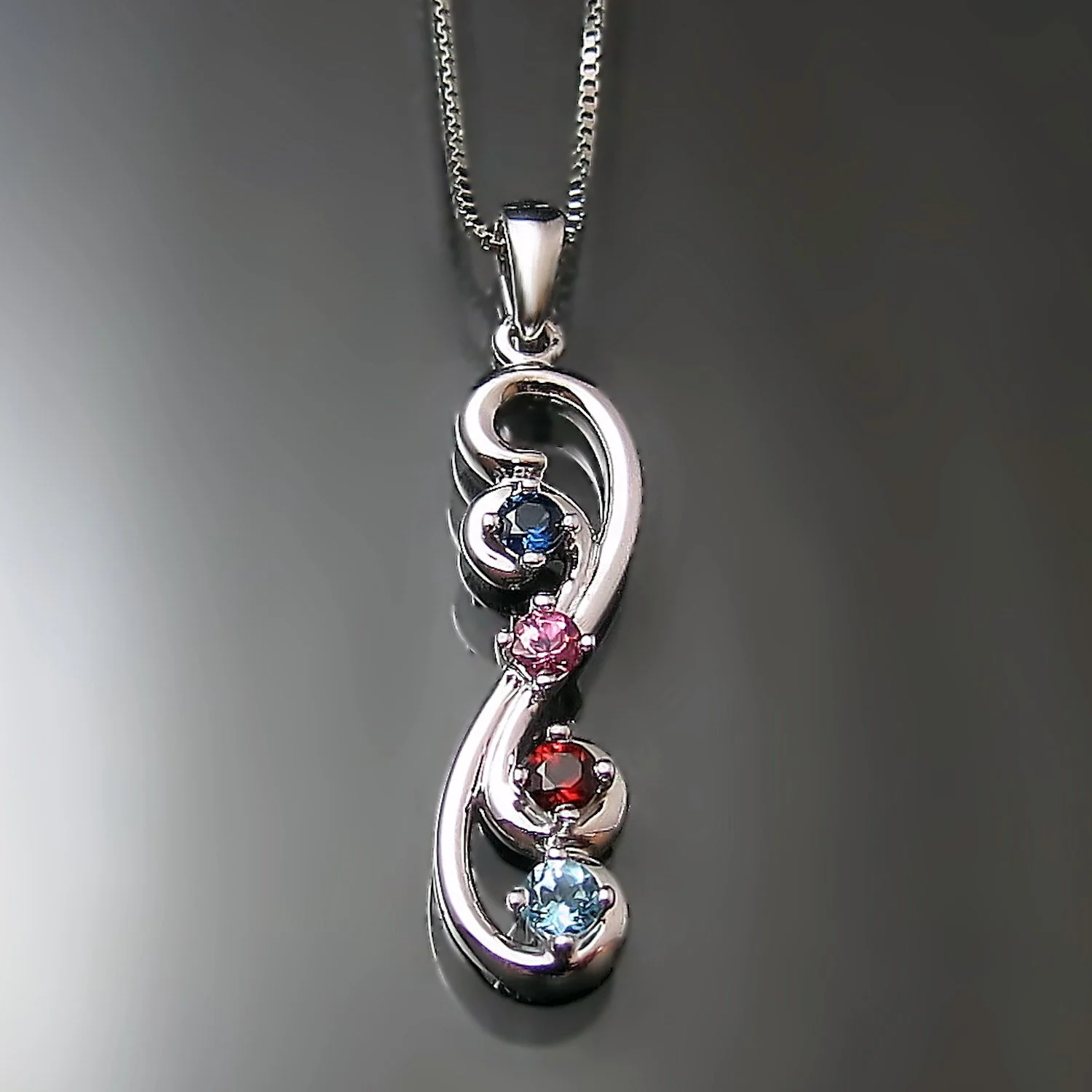 Family Necklace With Birthstones