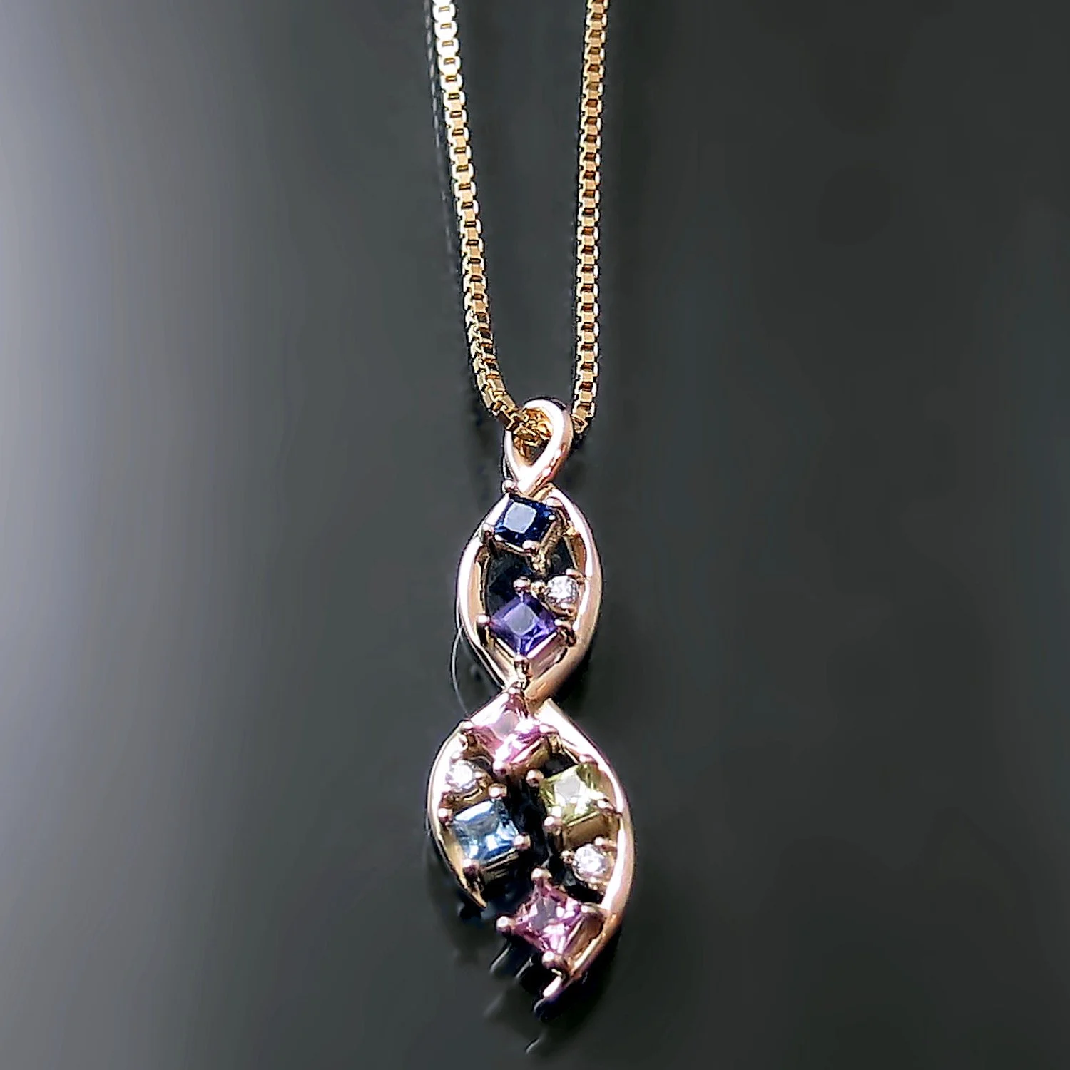 Unique Contemporary Family Necklace