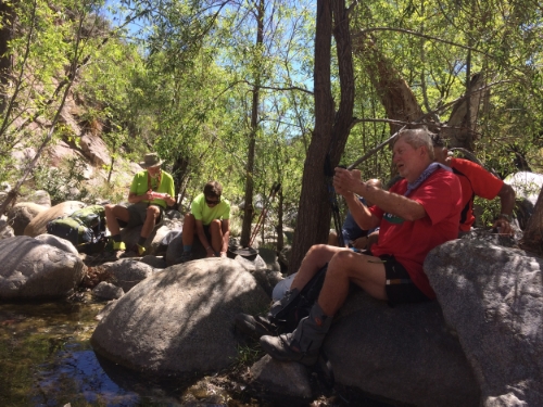 Break time in Bear Canyon