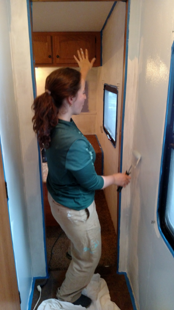 Thanks to City Year for the previously paint splotched, gender neutralizing, work pants