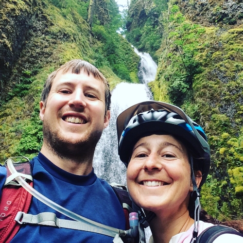 we're counting this waterfall as our weekly shower