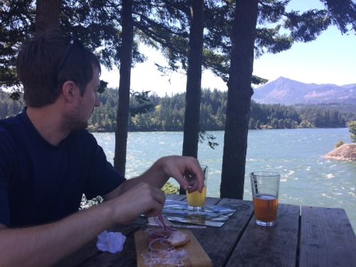 Thunder Island brew with a view!