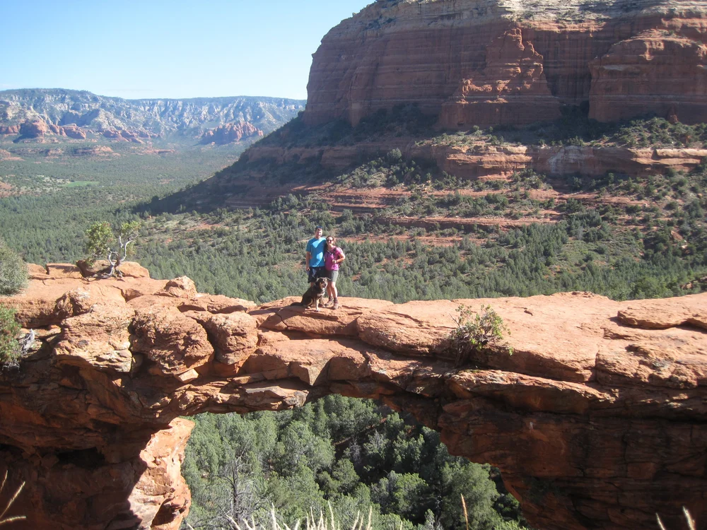 But we kind of traded retirement for a chance to hike trails like this here Devil's Bridge