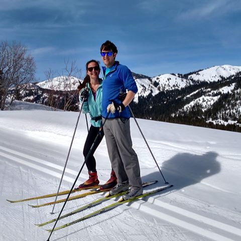 Why didn't the Donners bring their skate skis?? #heaven #skiheaven #keepingupwiththeinlaws