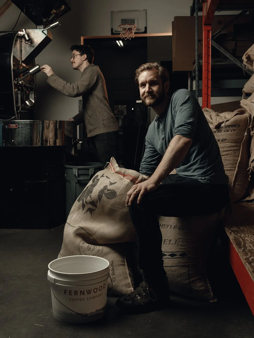 Commercial branding portrait session for national coffee brand, Victoria BC — DH Photography