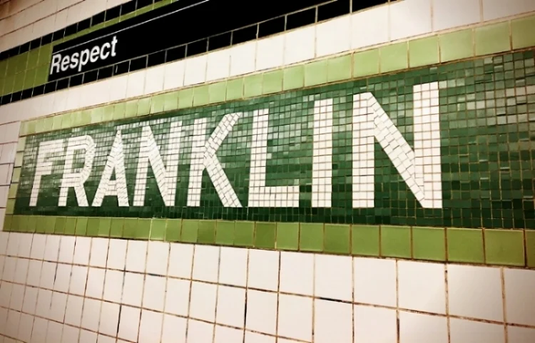 We lost our beloved Aretha Franklin recently. This is a subway platform on my way home in Brooklyn. Love this tribute.