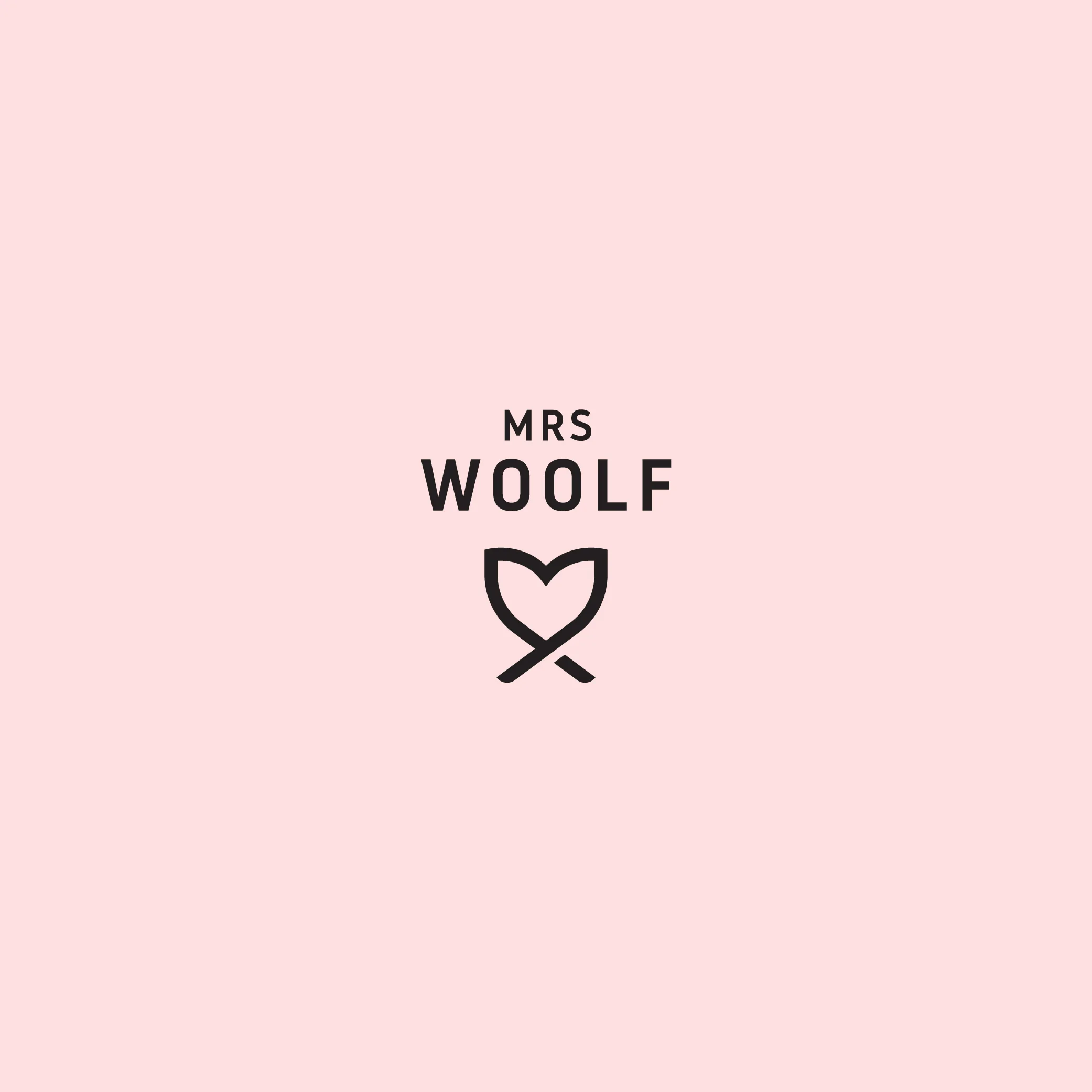 Identity design for Mrs Woolf