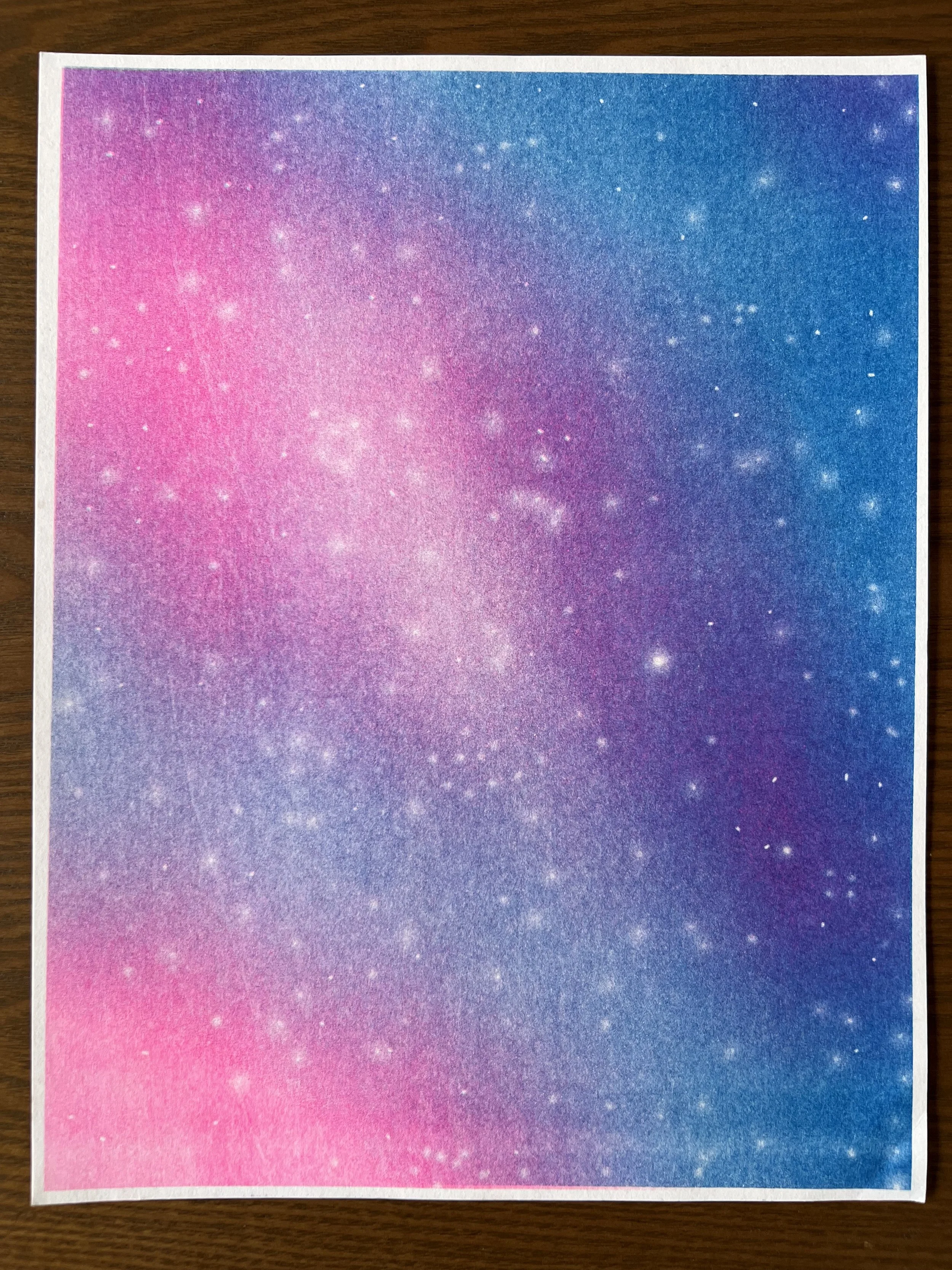 Galaxy Riso Print
