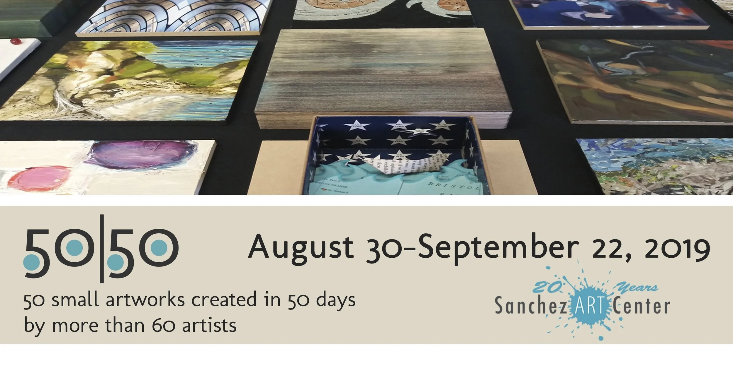 11th Annual 50|50 Show opens at Sanchez Art Center