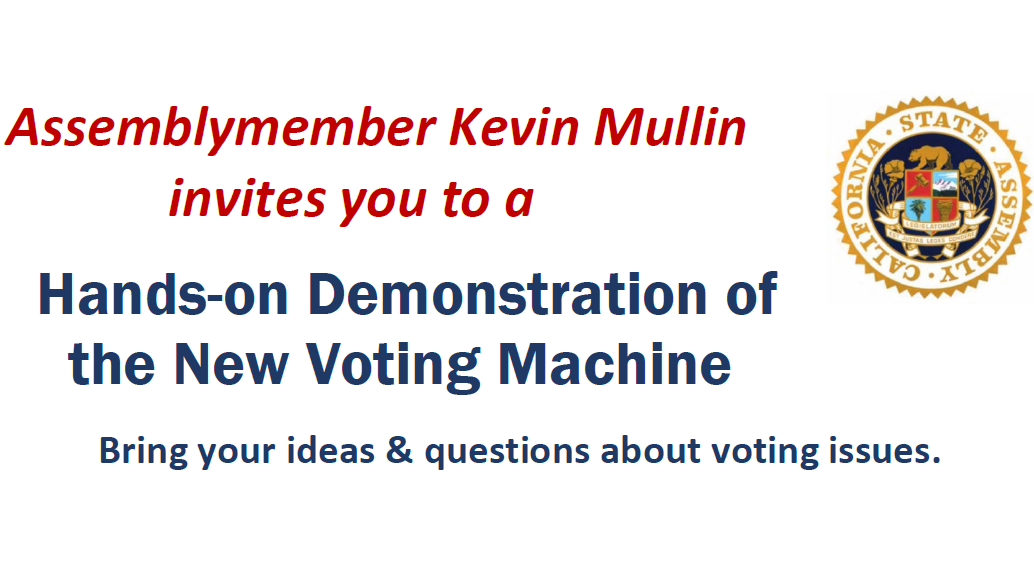 New Voting Machine Demonstration