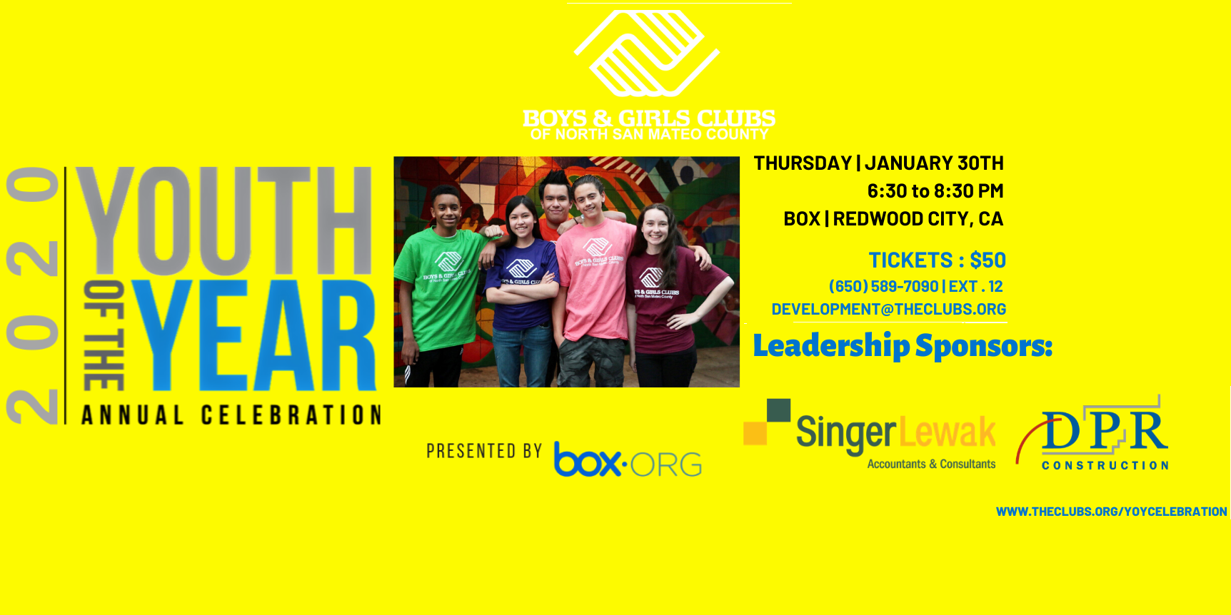 Youth of The Year 2020 Celebration