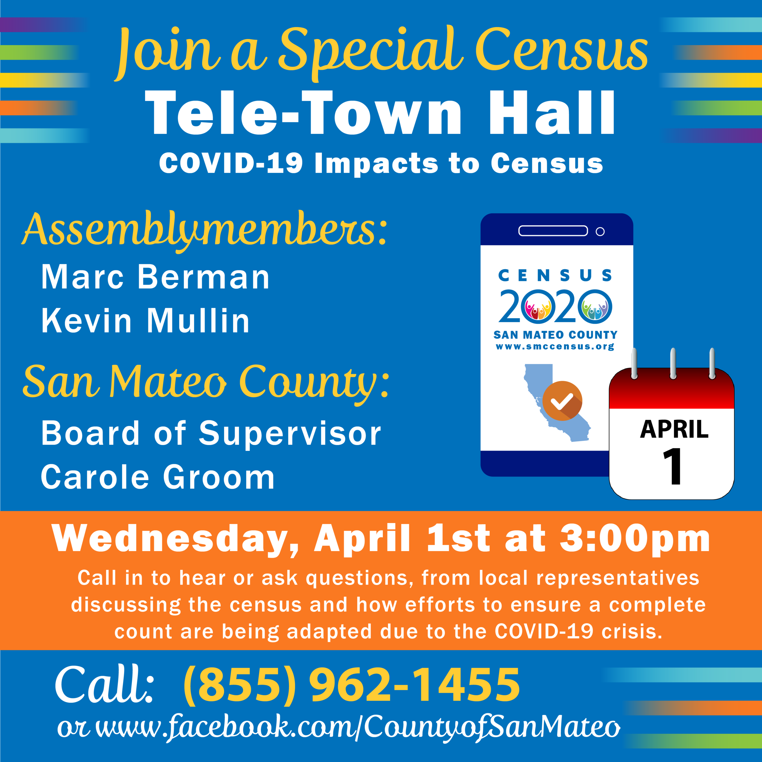 THE CENSUS BIG DAY TELE-TOWN HALL (Live Q&amp;A)