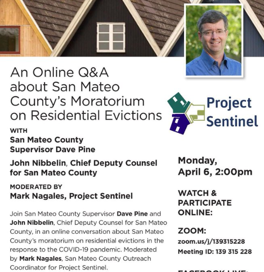 An Online Q&amp;A about San Mateo County's Moratorium on Residential Evictions 