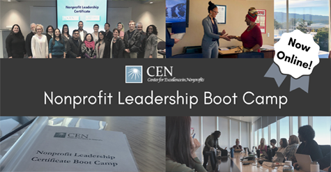 Center for Excellence in Nonprofits: Nonprofit Leadership Certificate Boot Camp (Online)