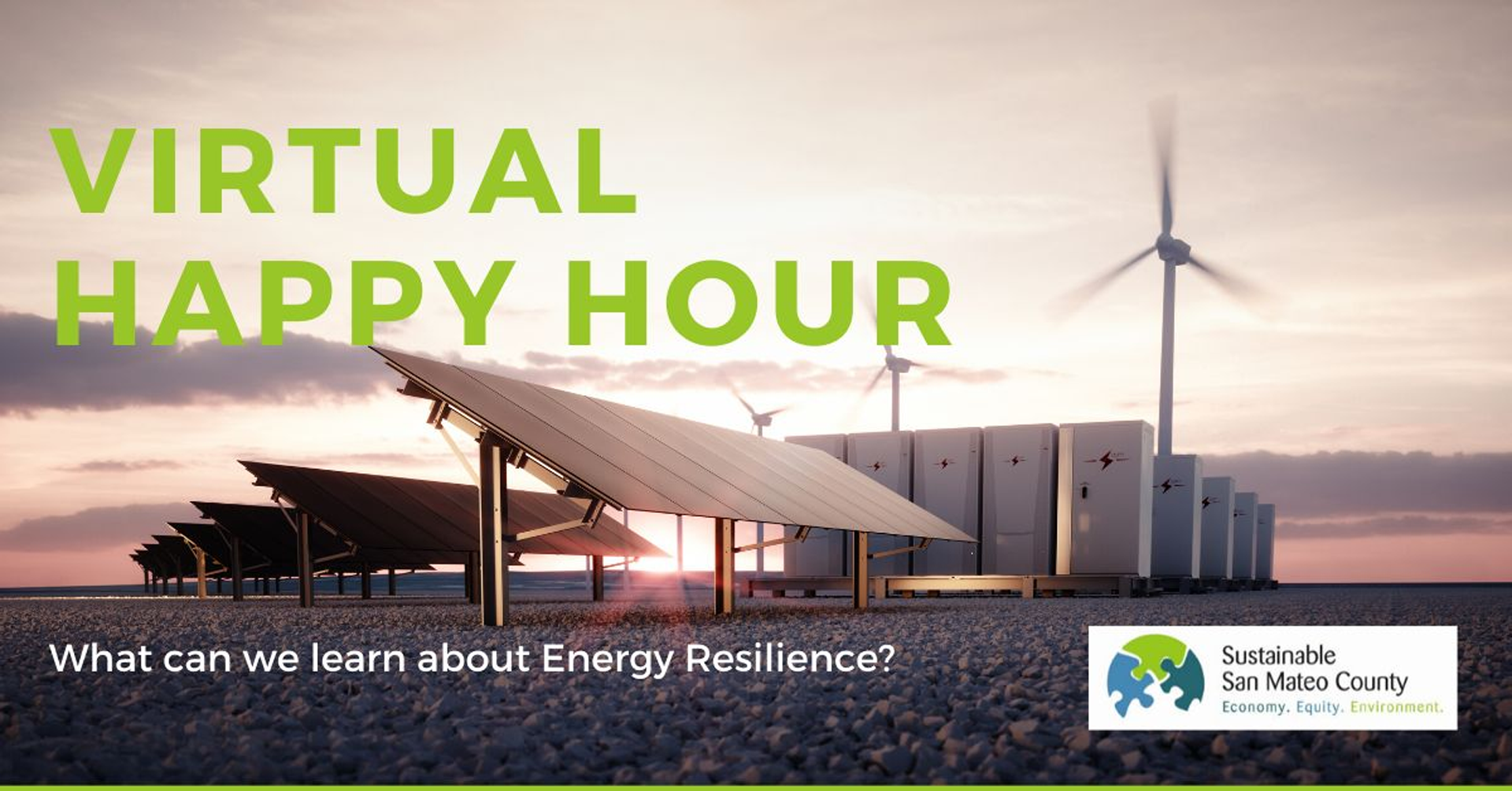 Sustainable San Mateo County: Happy Hour on Energy Resilience