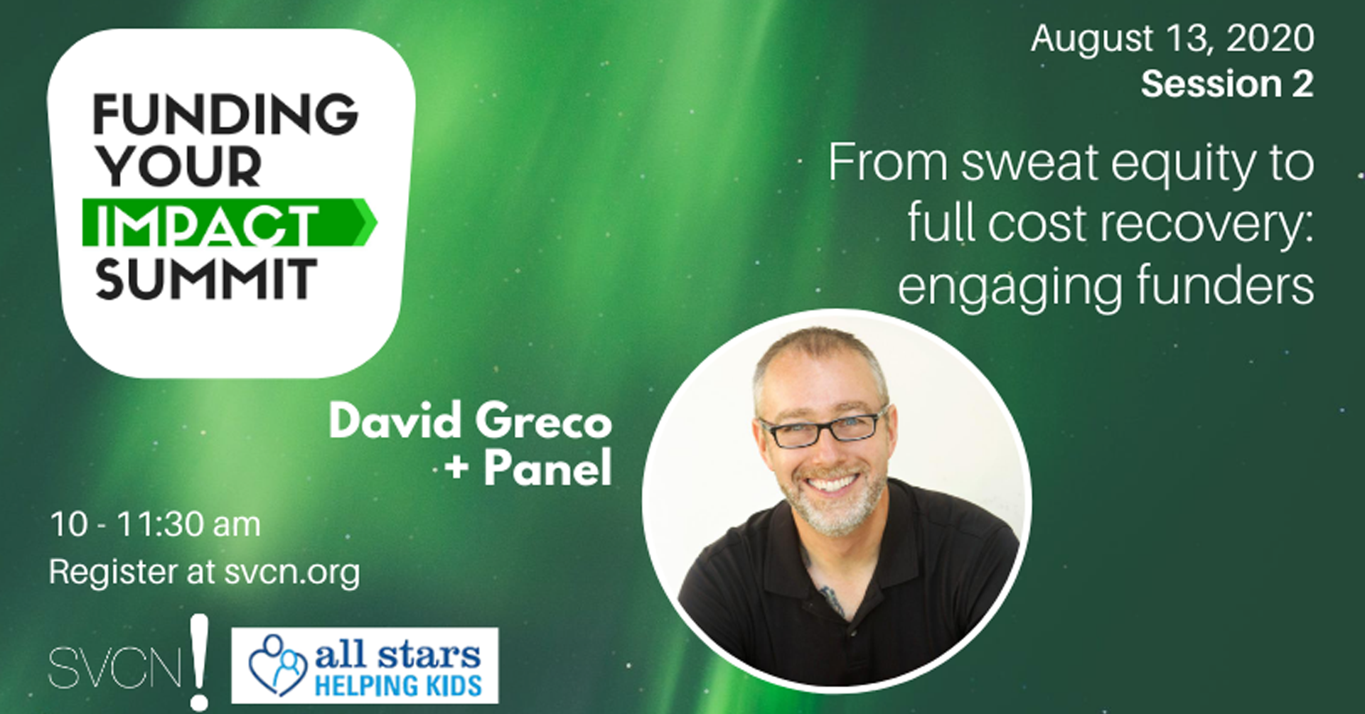 Funding Your Impact Summit: From Sweat Equity to Full Cost Recovery: Engaging Funders