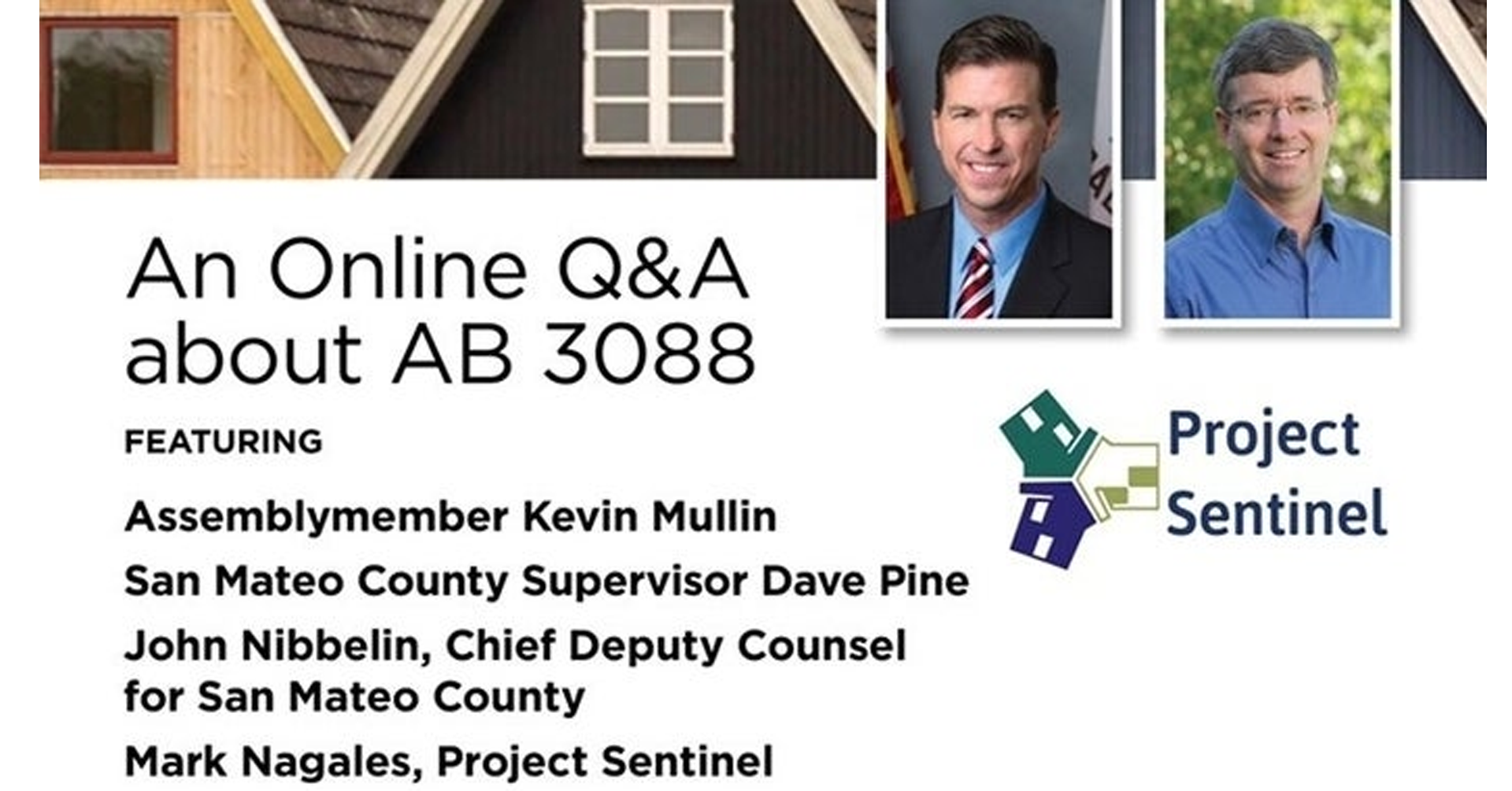 Project Sentinel: Online Q&A about AB3088, Eviction Protections