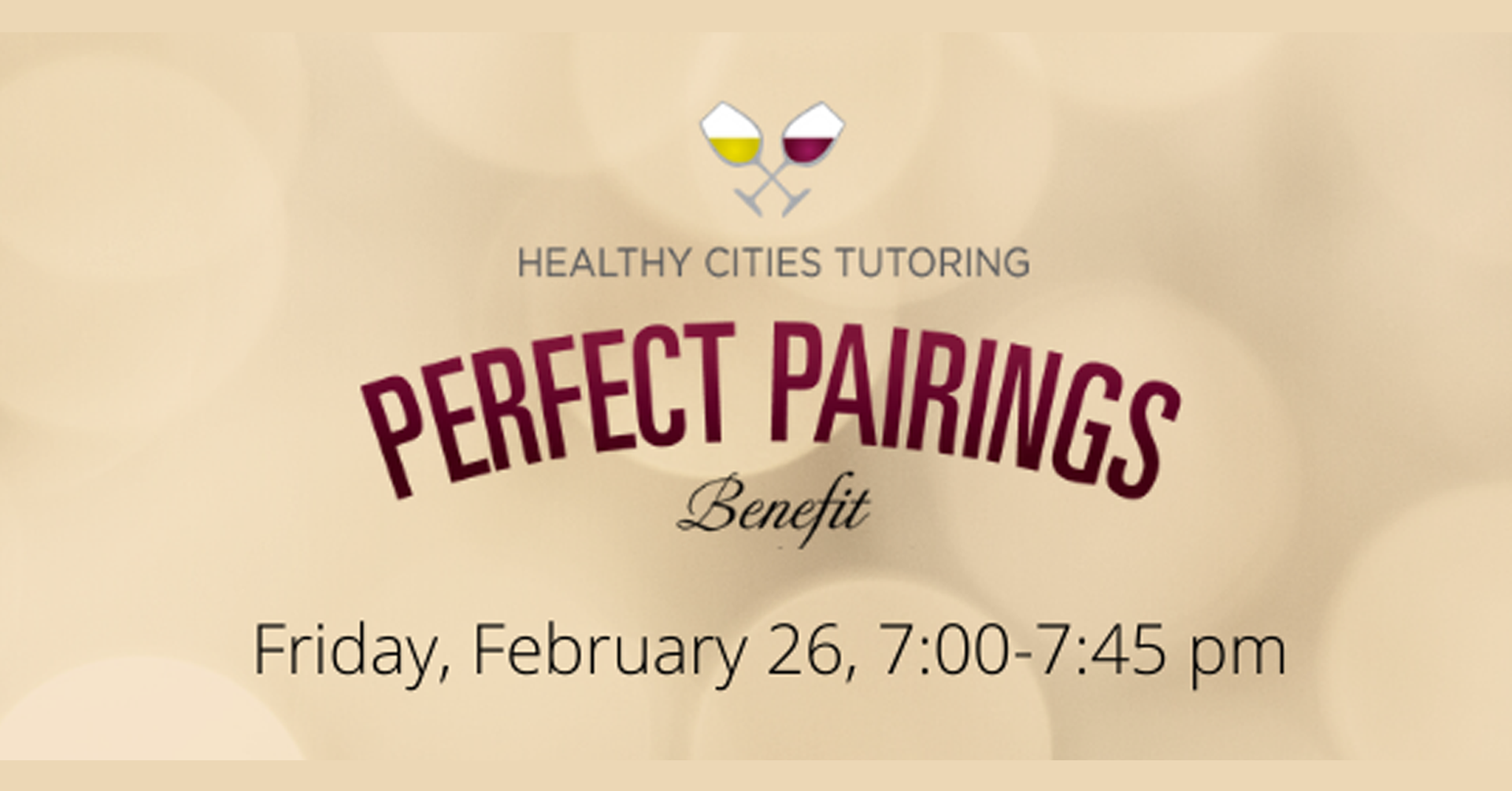 Healthy Cities Tutoring: Perfect Pairings Benefit (Virtual)