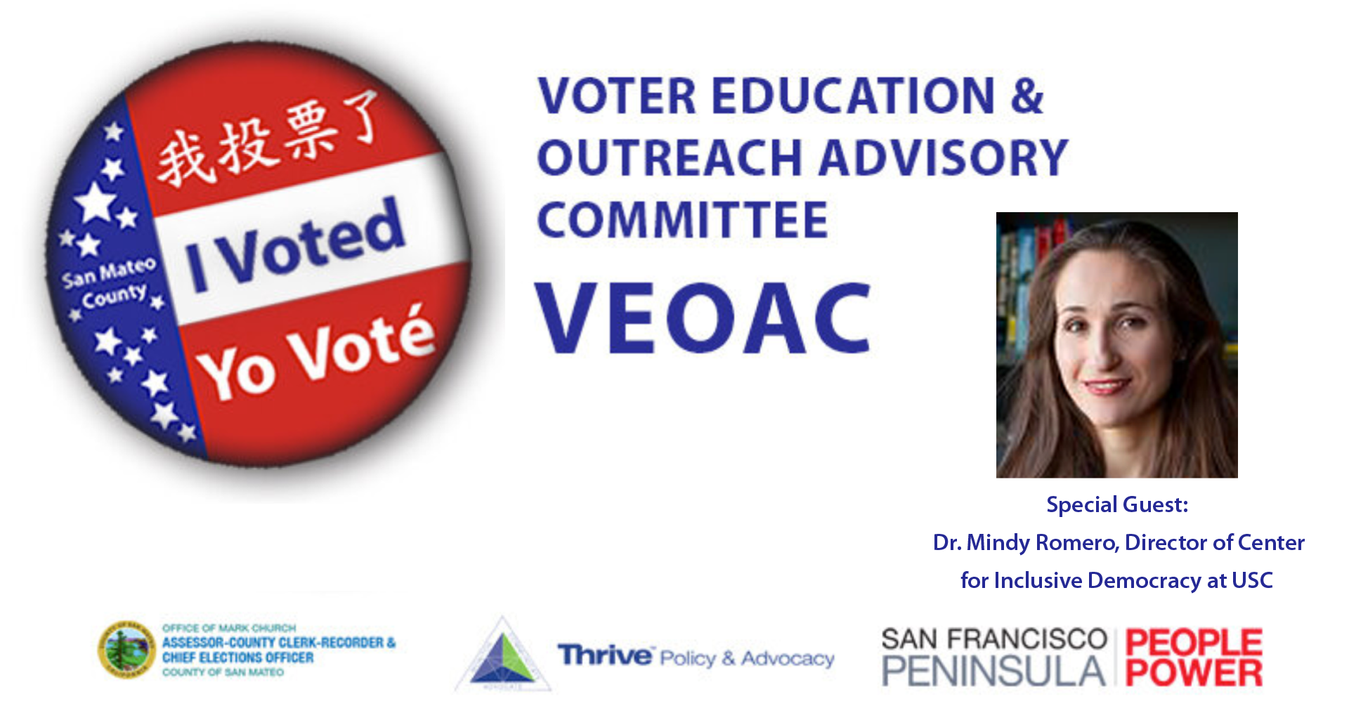Voter Education and Outreach Advisory Committee (VEOAC) Meeting  