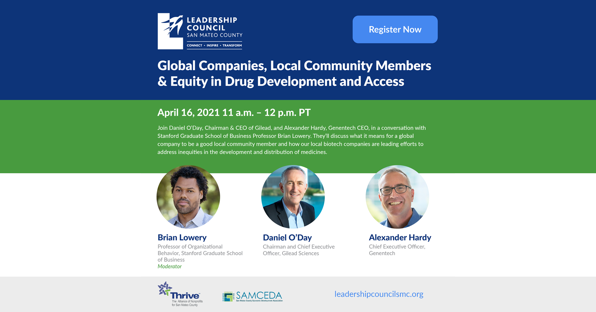 Leadership Council SMC: Global Companies, Local Community Members & Equity in Drug Development and Access