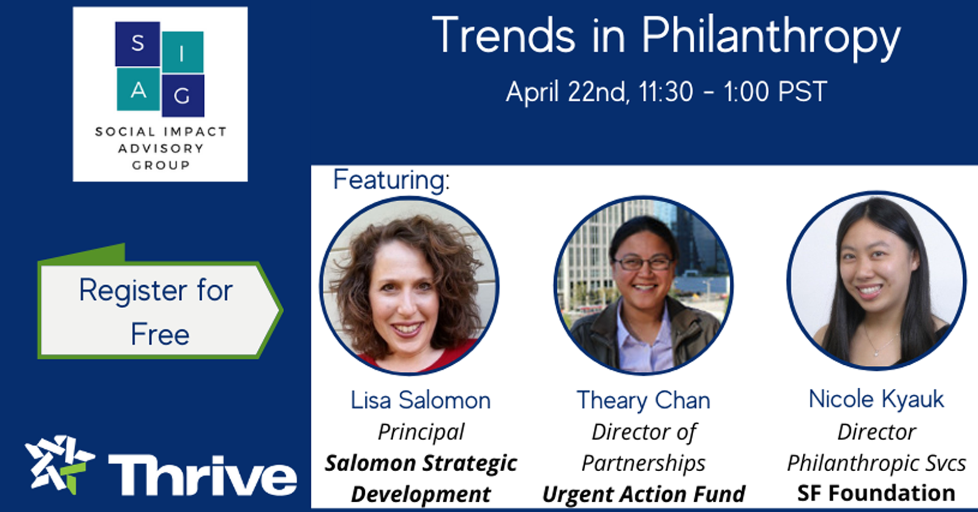 Social Impact Advisory Group (SIAG): Trends in Philanthropy