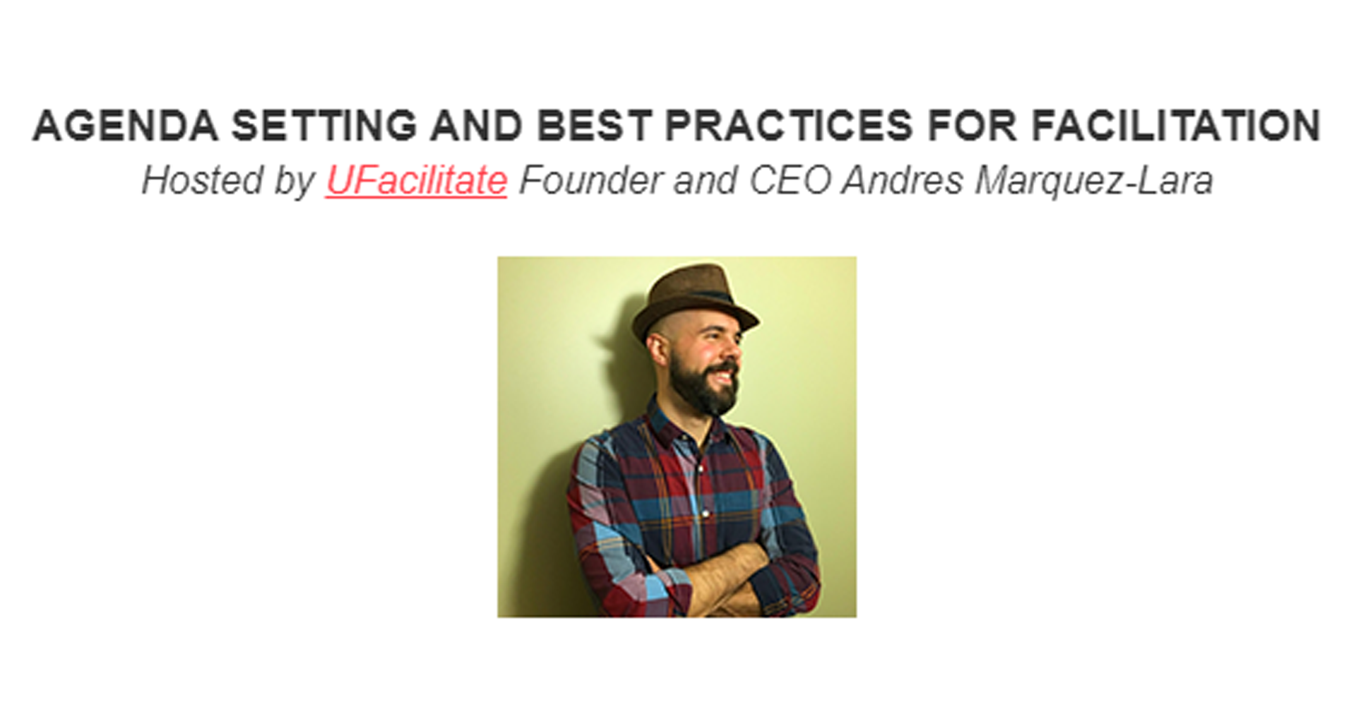 Chan Zuckerberg Initiative: Agenda Setting and Best Practices for Facilitation