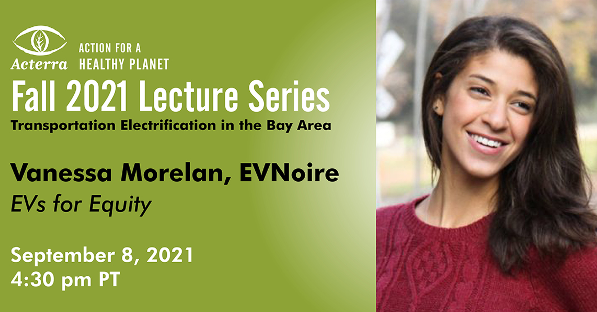 EVs for Equity: Acterra's Fall Lecture Series on Transportation Electrification in the Bay Area