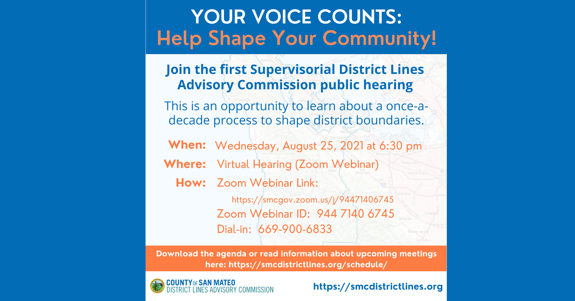 Supervisorial District Lines Advisory Commission Public Hearing&nbsp;