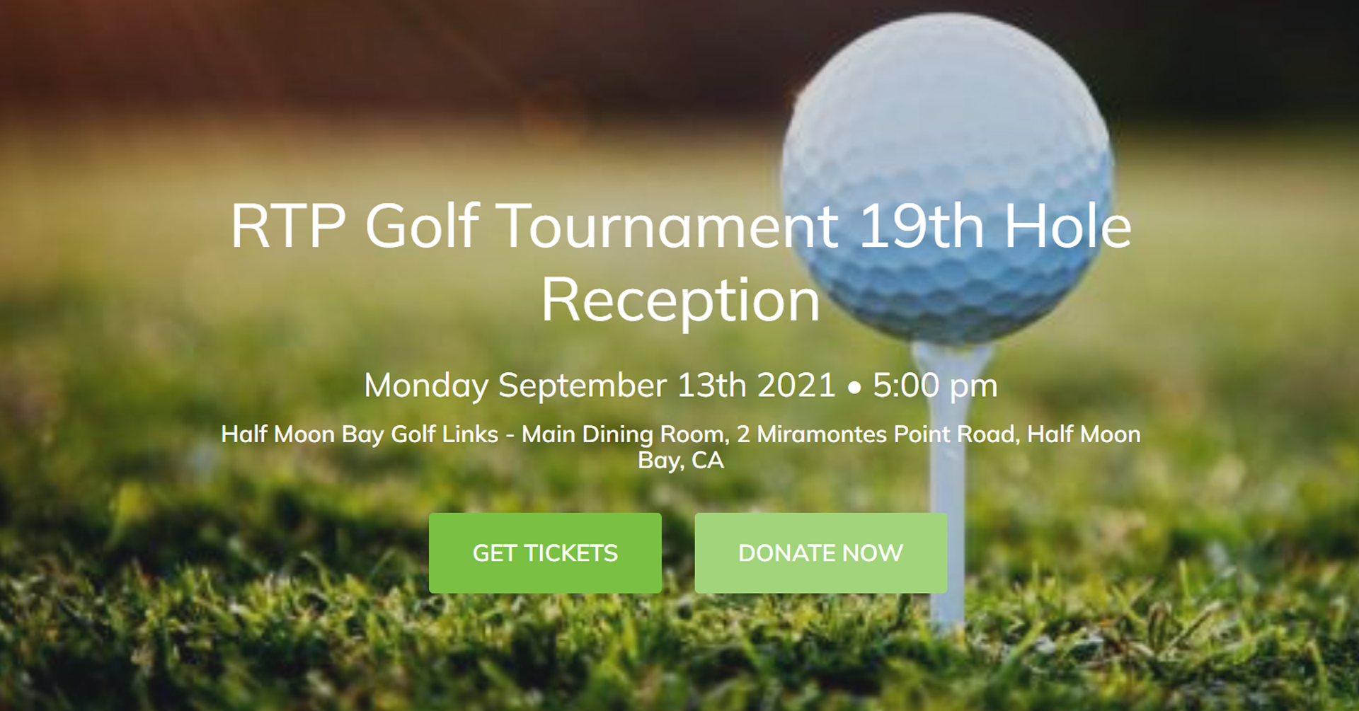Rebuilding Together Peninsula: Golf Tournament 19th Hole Reception and Awards Ceremony